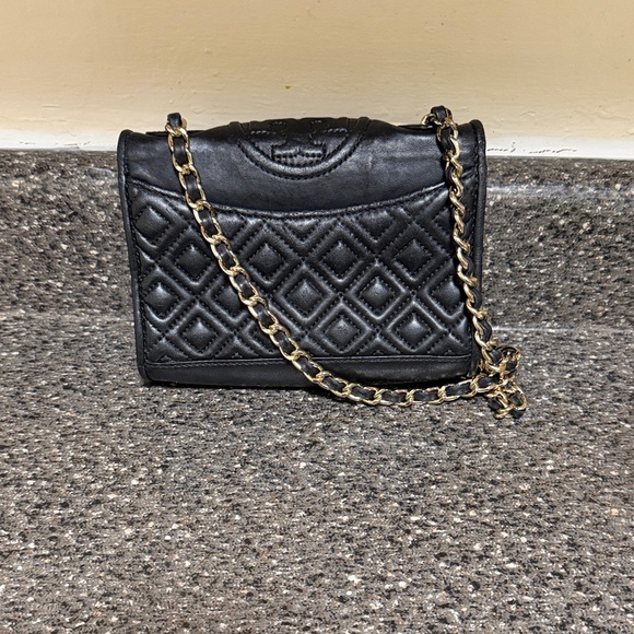 Tory Burch Black Mini Quilted Crossbody Bag - Picture 2 of 8